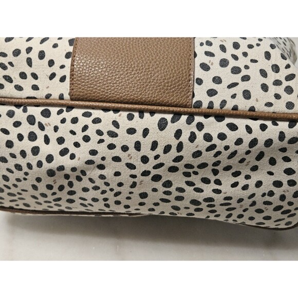 Marley Lilly Monogrammed Spotted Weekender Leopard Print Wide - Picture 5 of 10